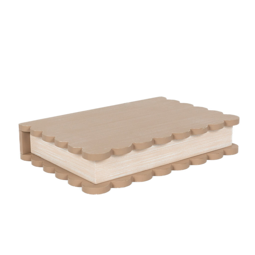 Wood Scallop Keepsake Box