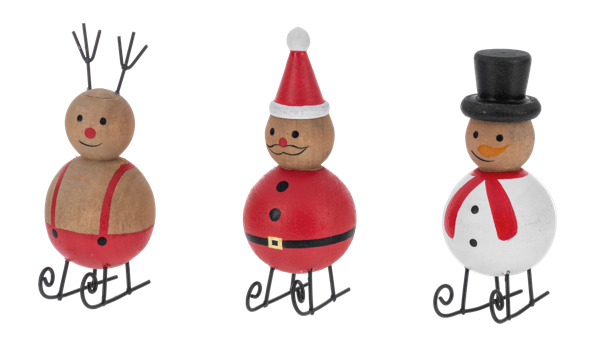 Holiday Icons on Sleds - 3 Styles