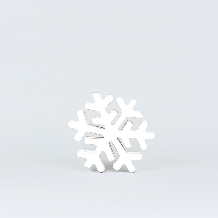 White Wood Snowflake, 2 sizes