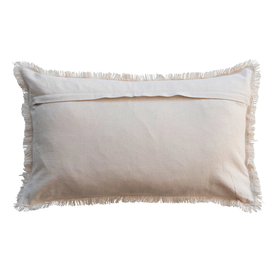 Cotton Flower Lumbar Pillow