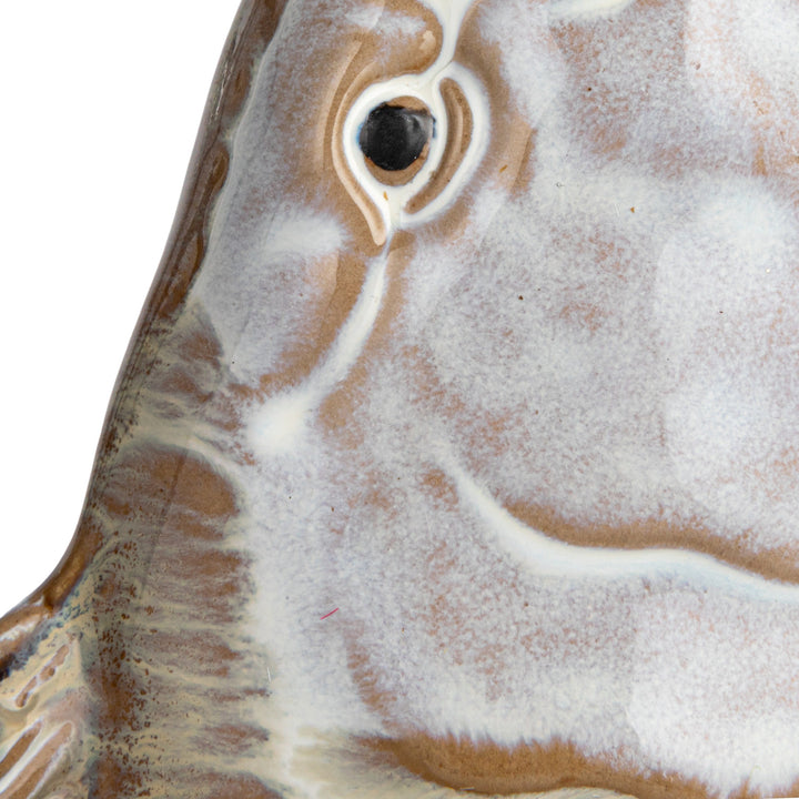 Stoneware Fish Shaped Wall Vase