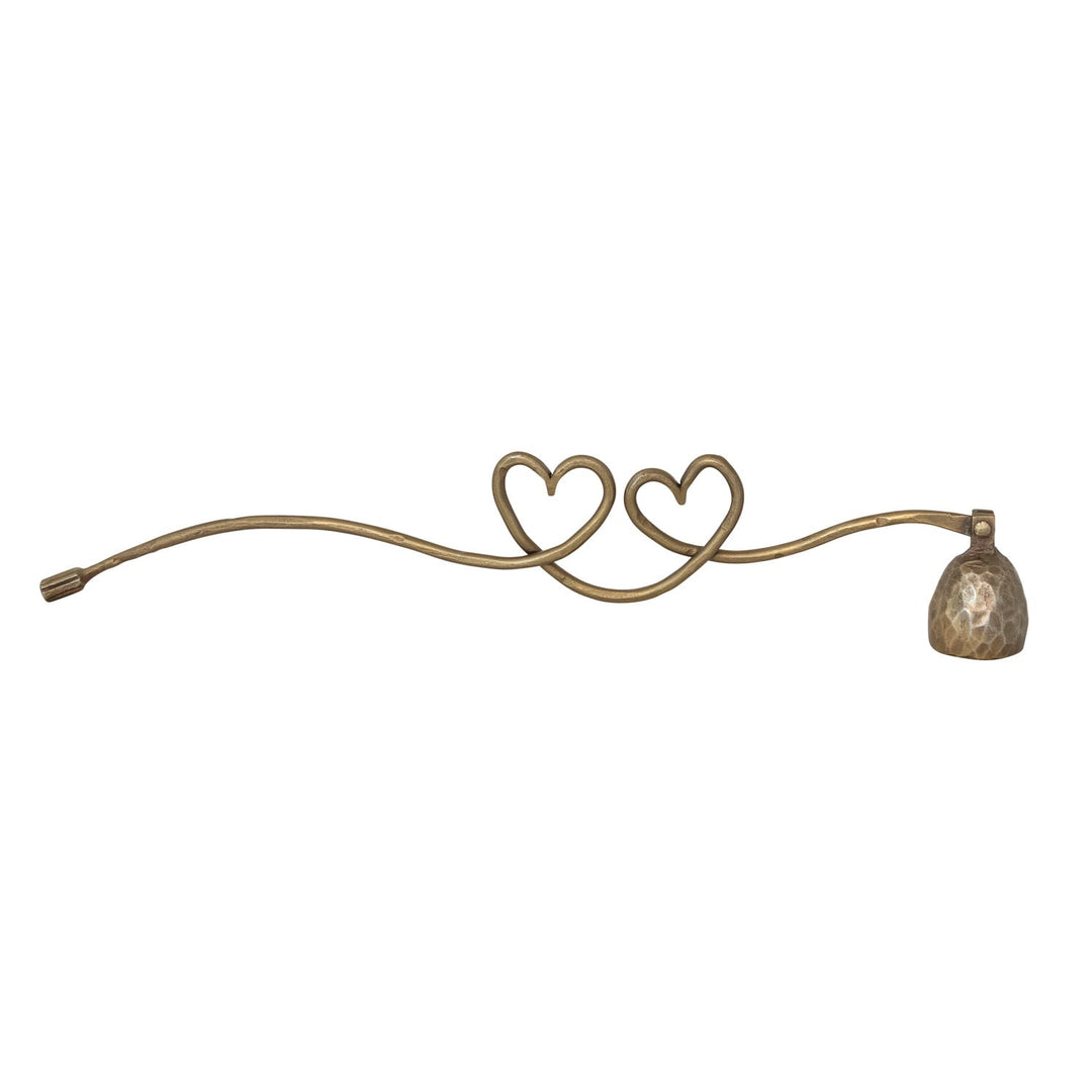 Candle Snuffer With  Double Heart Shaped Handle