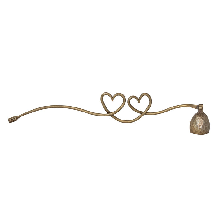 Candle Snuffer With  Double Heart Shaped Handle