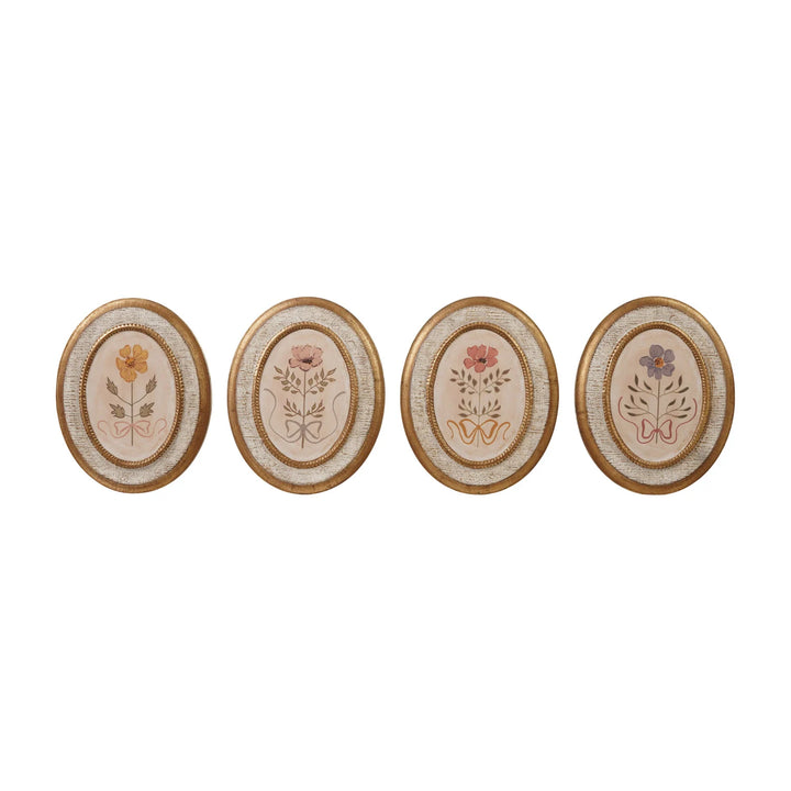 Floral Motif Wall Decor, 4 Styles
