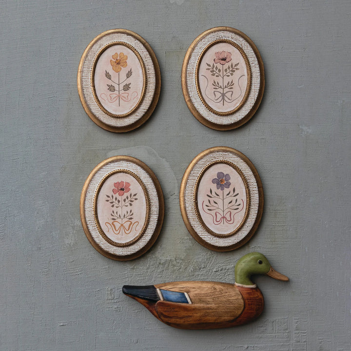 Floral Motif Wall Decor, 4 Styles