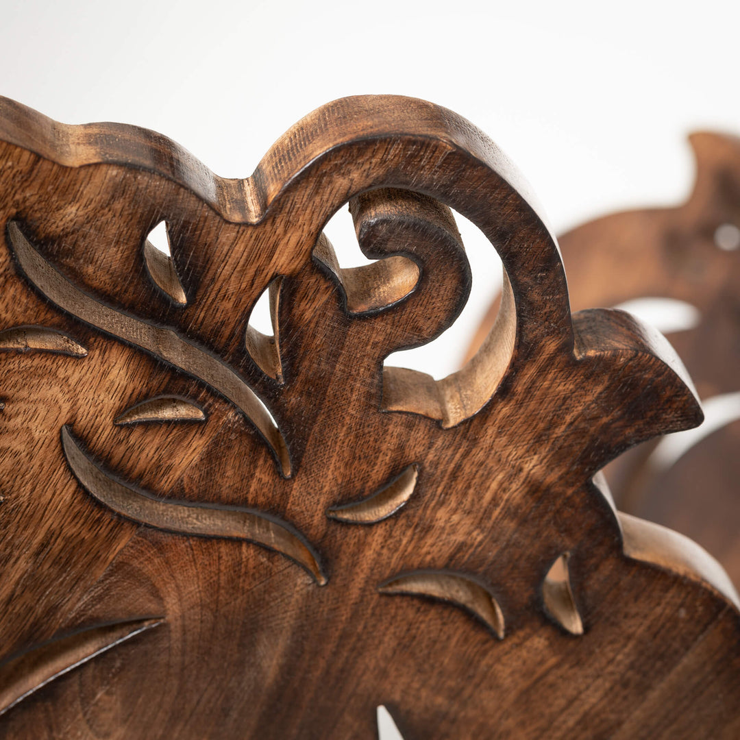 Wood Pumpkins - Set of 2