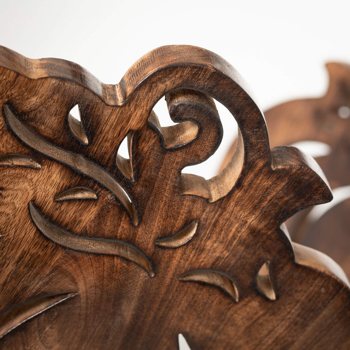 Wood Pumpkins - Set of 2