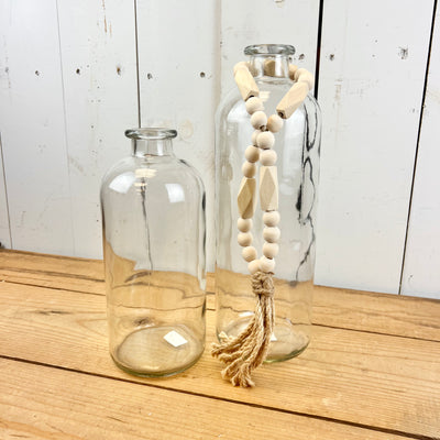 Natural Beaded Loop with Tassel