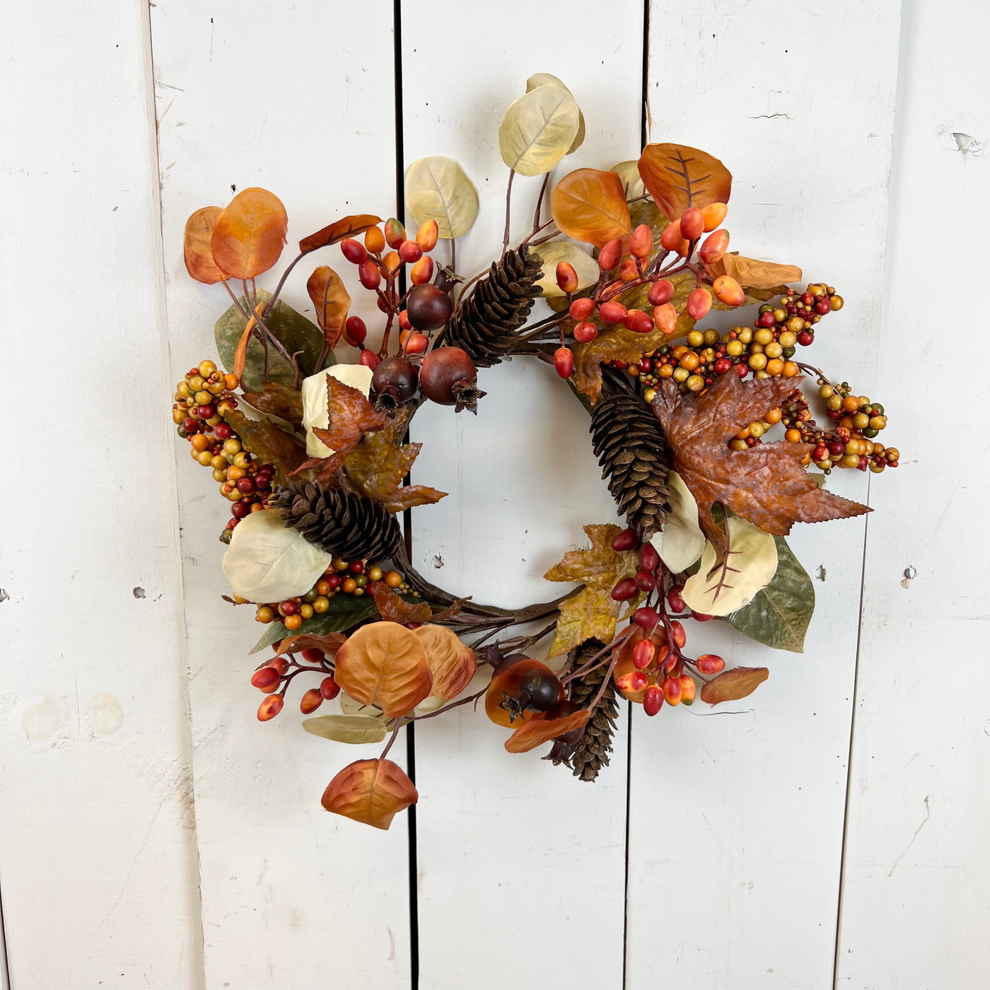 6.5" Mixed Leaf Fall Candle Ring