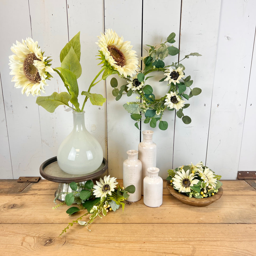 White Sunflower Eucalyptus Collection