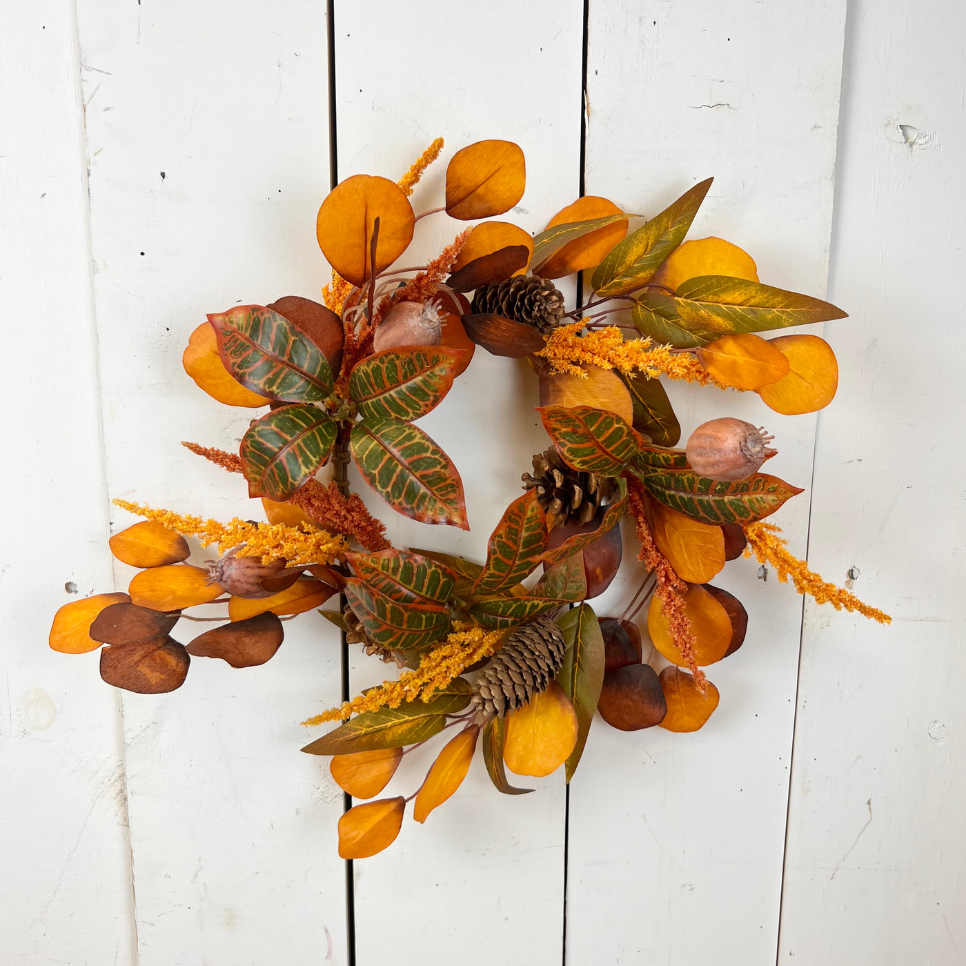 Mixed Fall Wheat and Eucalyptus Collection