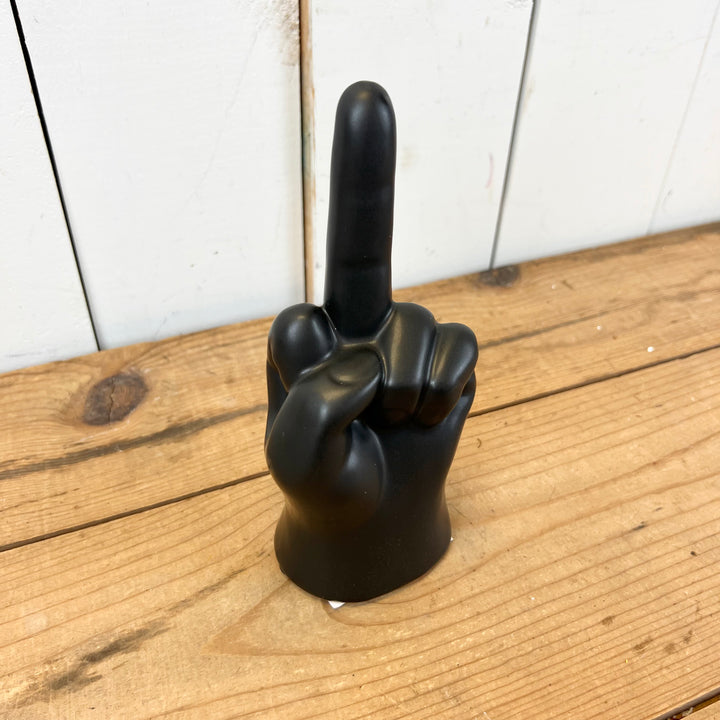 Traffic Finger Statue