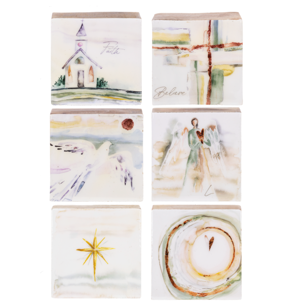 Watercolor Inspirational Blocks - 6 Styles