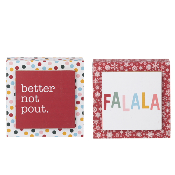 Bright Holiday Message Blocks, 2 Styles