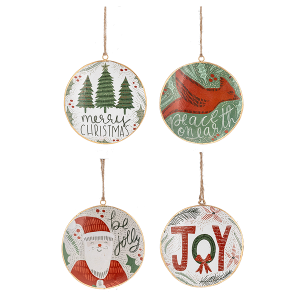 Holiday Icon Ornaments - 4 Styles