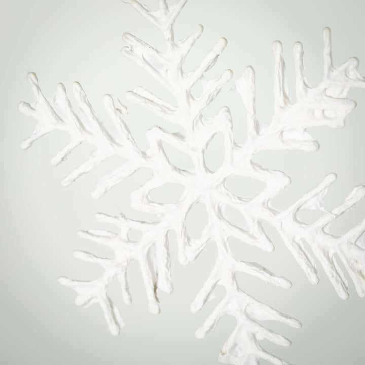 White Snowflake Ornament - 3 Sizes