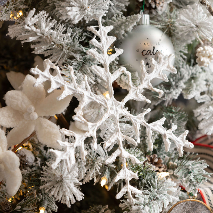 White Snowflake Ornament - 3 Sizes