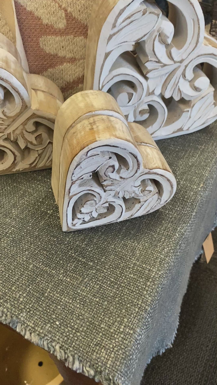 Mango Wood Laser Cut Heart - 3 Sizes