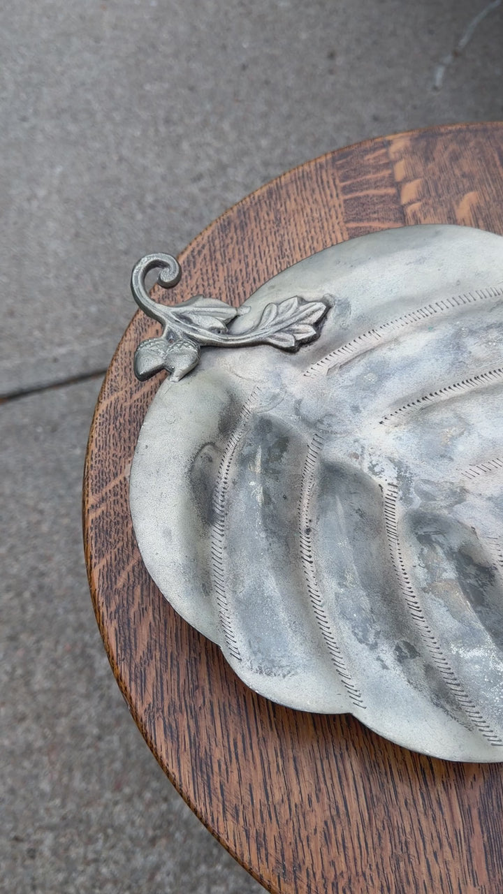 Acorn Pewter Dish