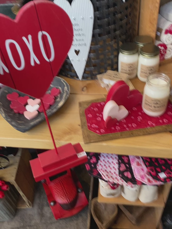 Valentine’s Day Wooden Heart on Stand
