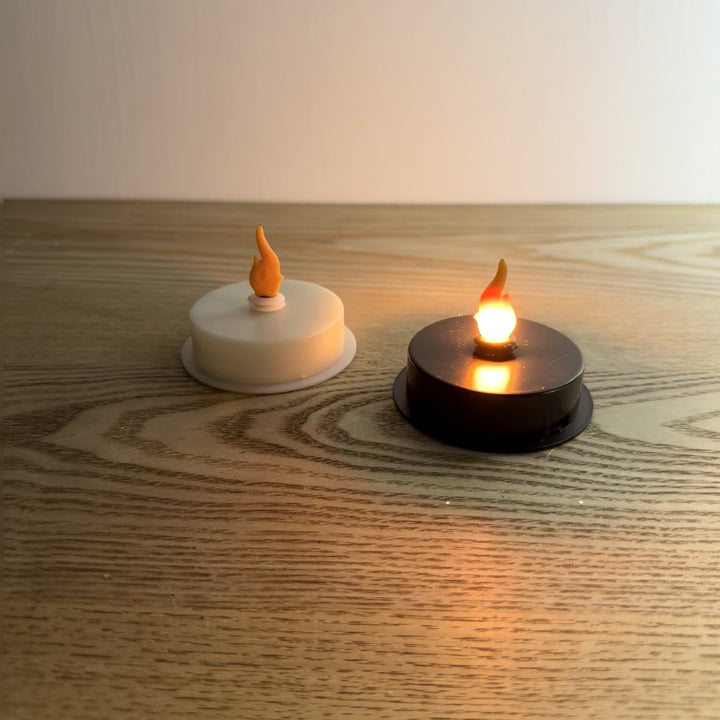 FireGlow Flame Holiday Tealight Candle, 2 base colors