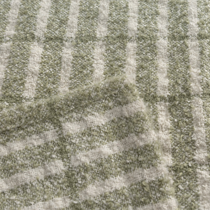 Green and Ivory Patterened Throw