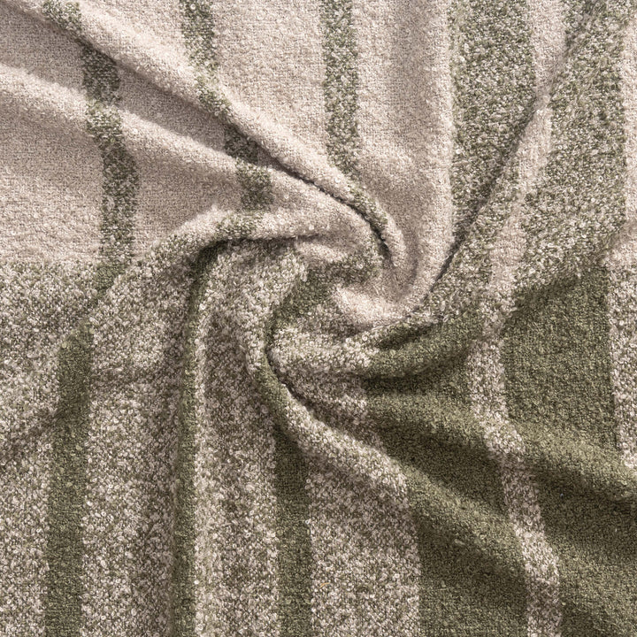 Green and Grey Patterened Throw