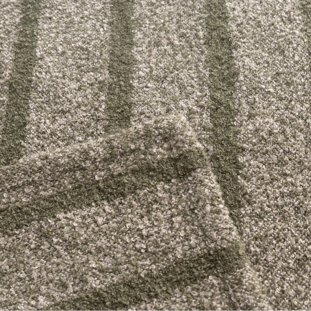 Green and Grey Patterened Throw