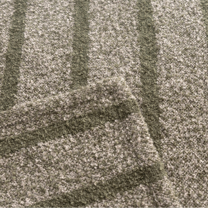 Green and Grey Patterened Throw