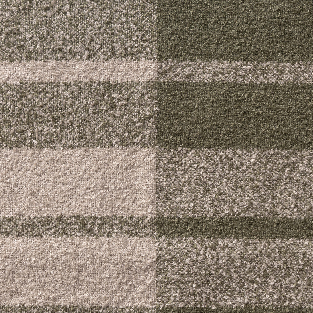 Green and Grey Patterened Throw