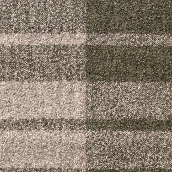 Green and Grey Patterened Throw