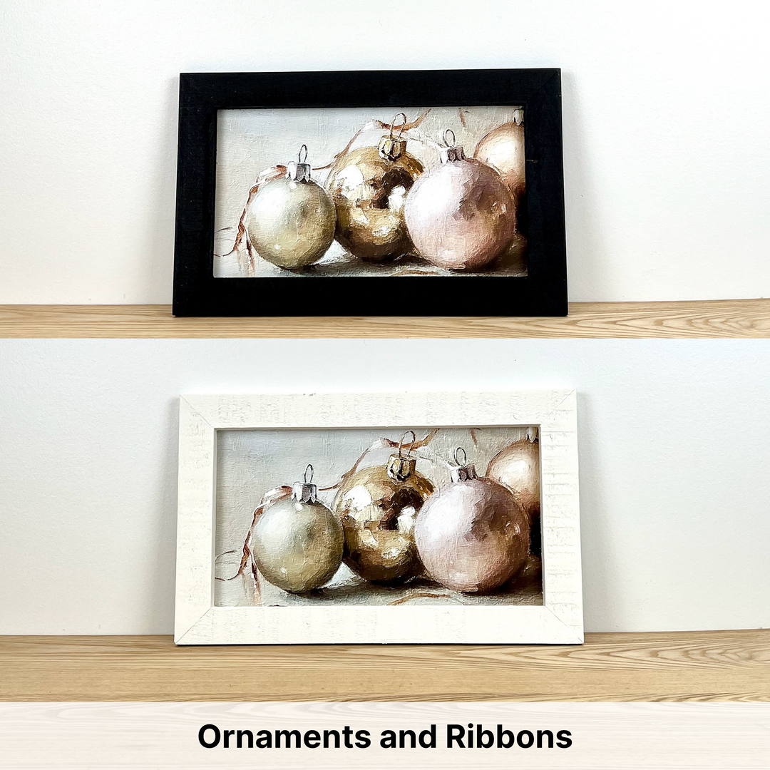 Christmas Framed Wall Art - Small Rectangle