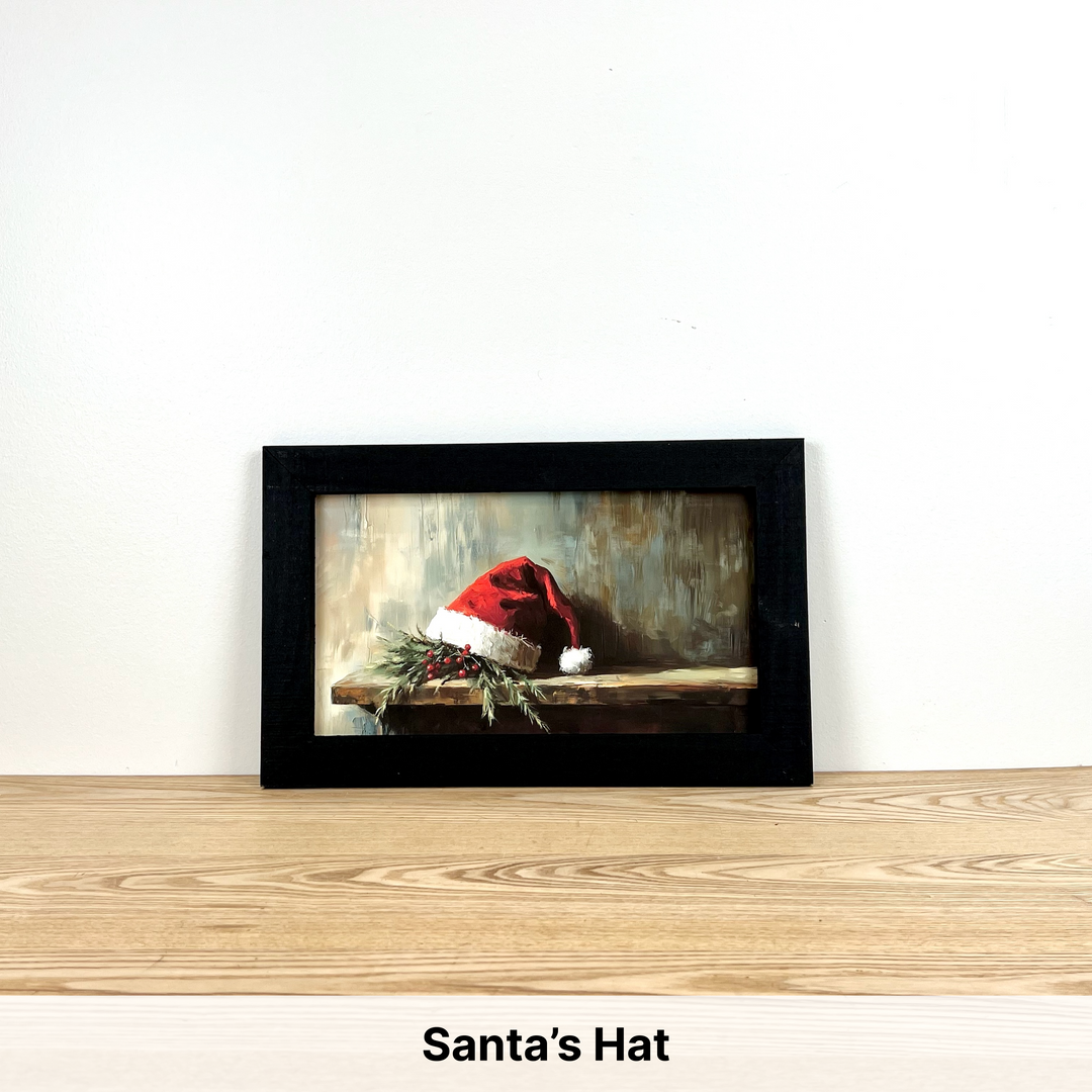 Christmas Framed Wall Art - Small Rectangle