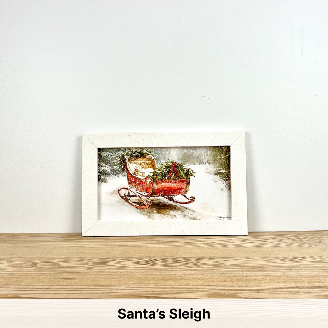 Christmas Framed Wall Art - Small Rectangle