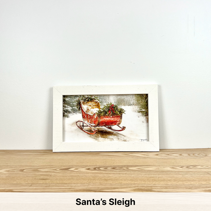 Christmas Framed Wall Art - Small Rectangle