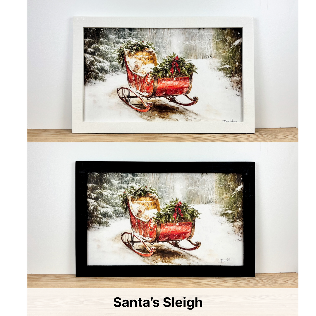 Christmas Framed Wall Art - Large Rectangle