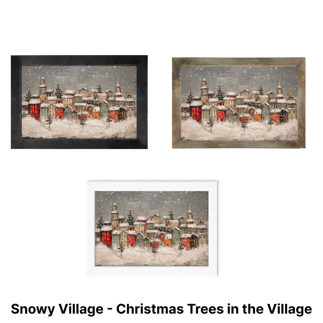 Christmas Framed Wall Art - Large Rectangle