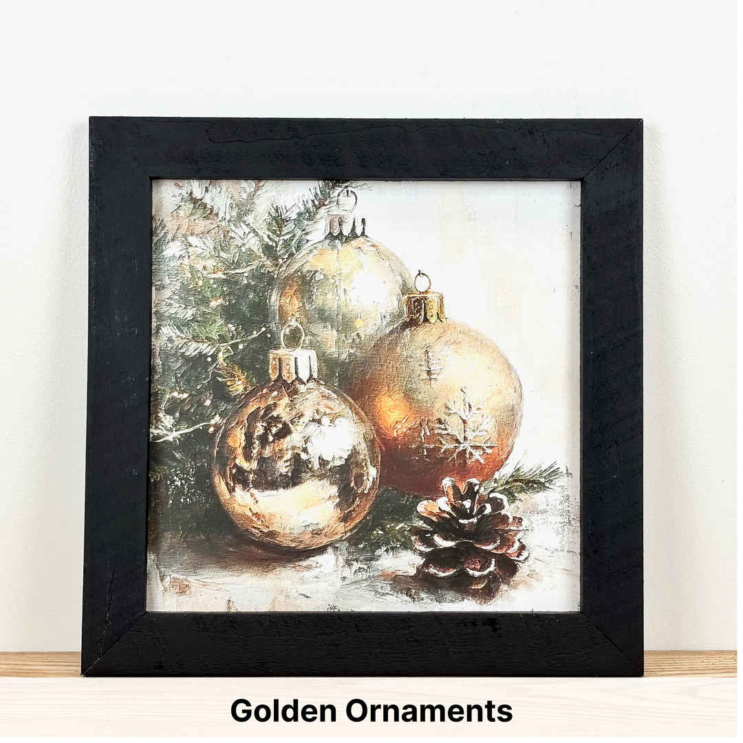 Christmas Framed Wall Art - Large Square
