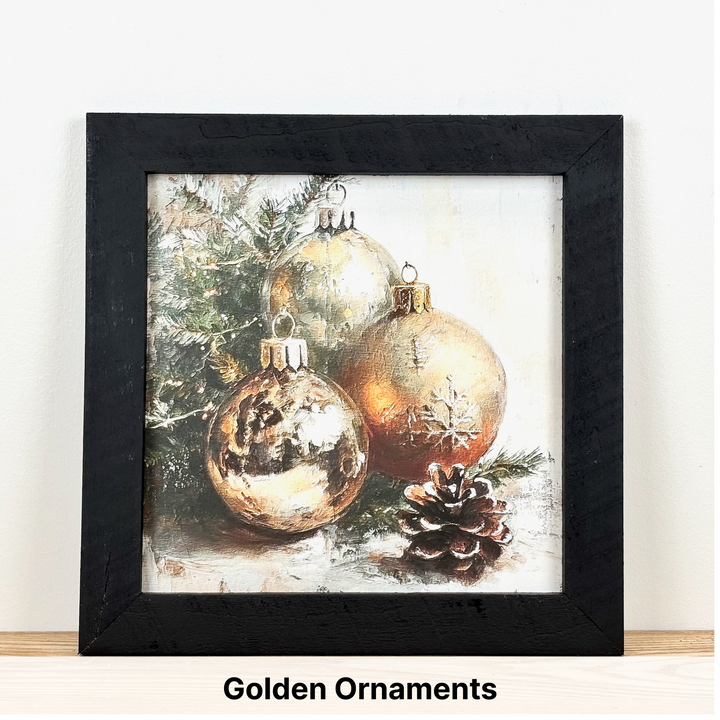 Christmas Framed Wall Art - Large Square