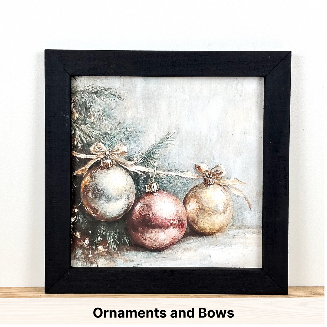 Christmas Framed Wall Art - Large Square