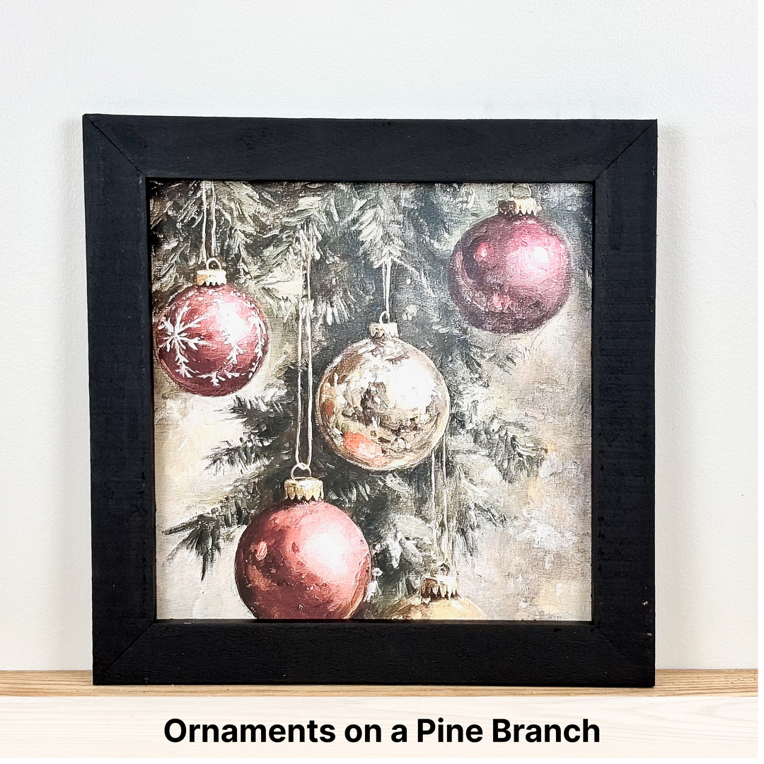 Christmas Framed Wall Art - Large Square