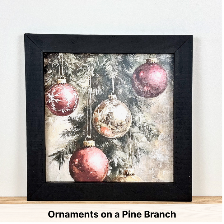 Christmas Framed Wall Art - Large Square