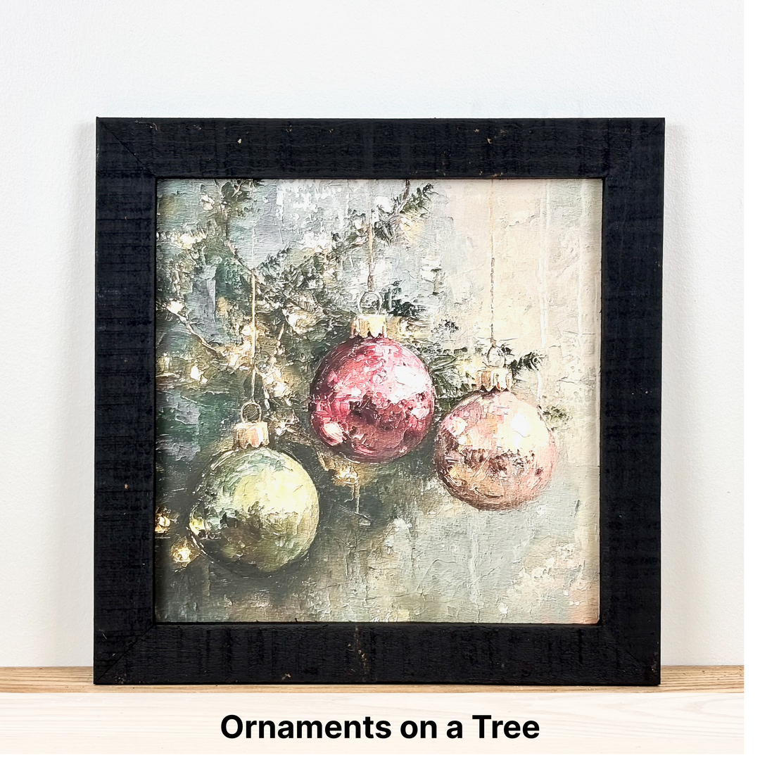 Christmas Framed Wall Art - Large Square