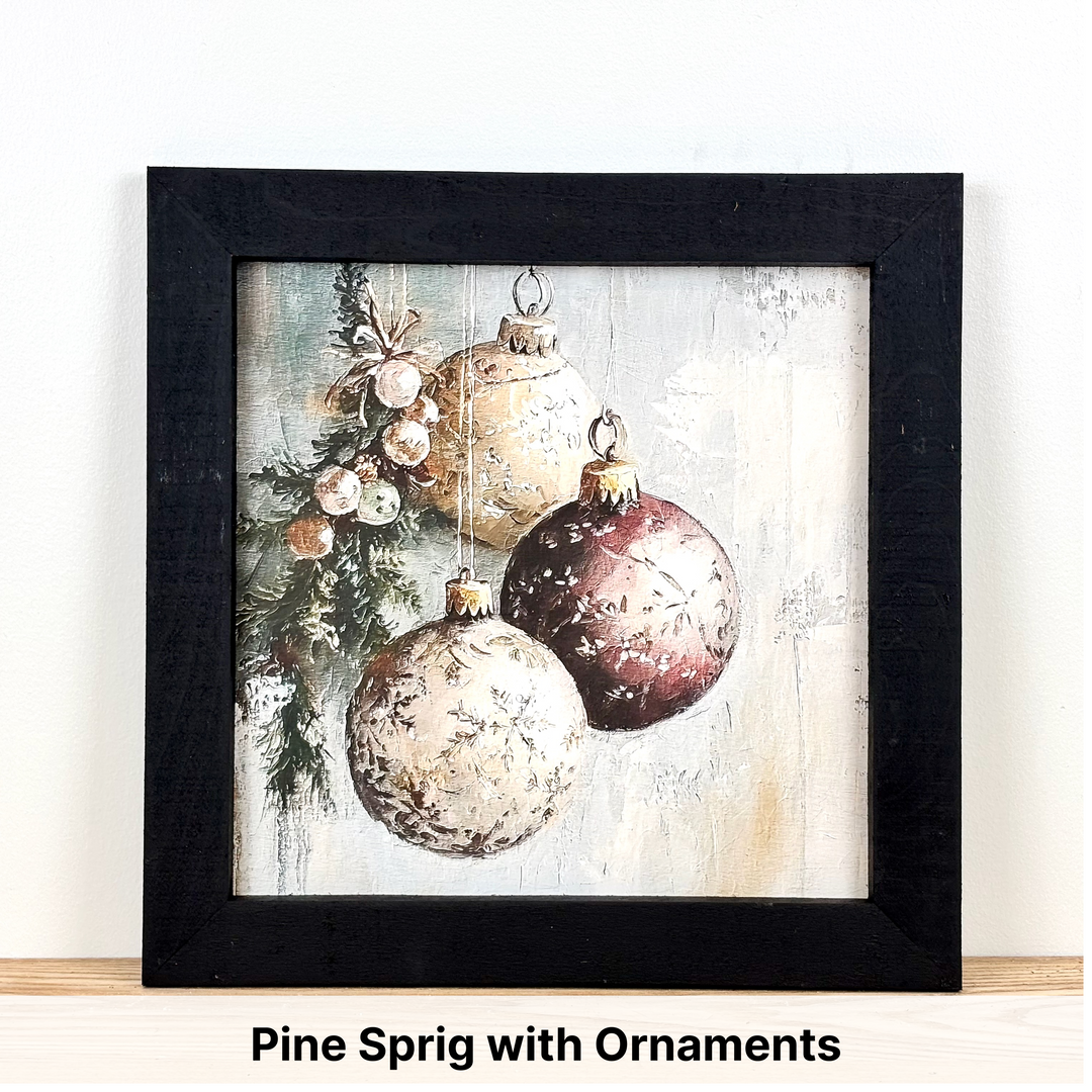 Christmas Framed Wall Art - Large Square