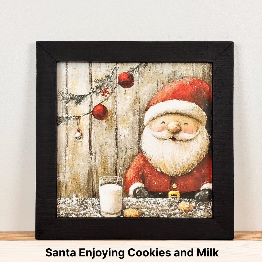 Christmas Framed Wall Art - Large Square