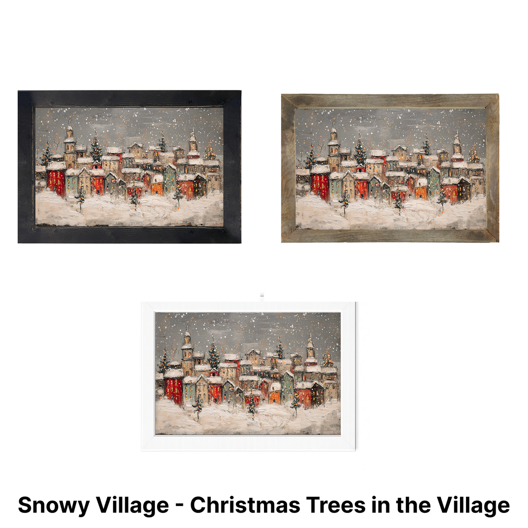 Christmas Framed Wall Art - Small Rectangle