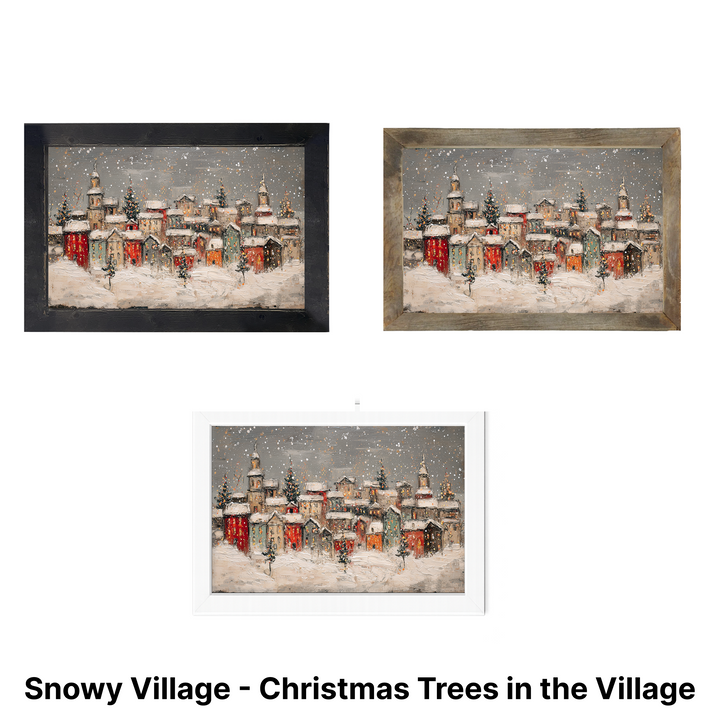 Christmas Framed Wall Art - Small Rectangle