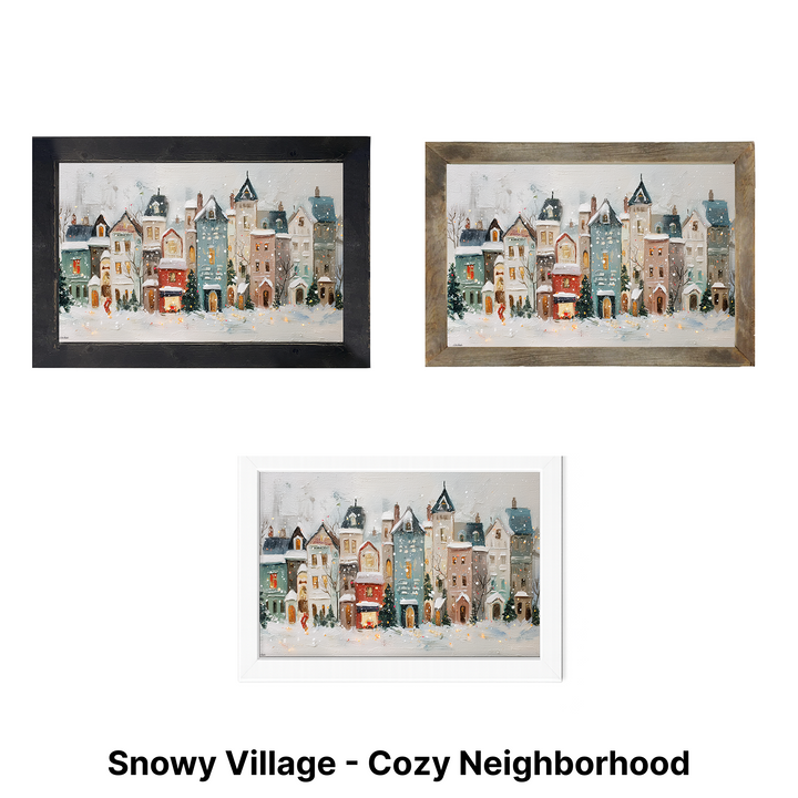 Christmas Framed Wall Art - Small Rectangle