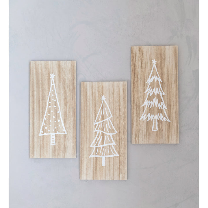 Wall Décor With Christmas Trees, 3 Styles