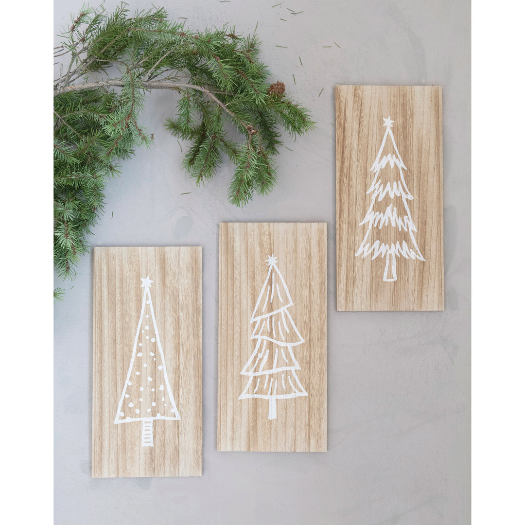 Wall Décor With Christmas Trees, 3 Styles